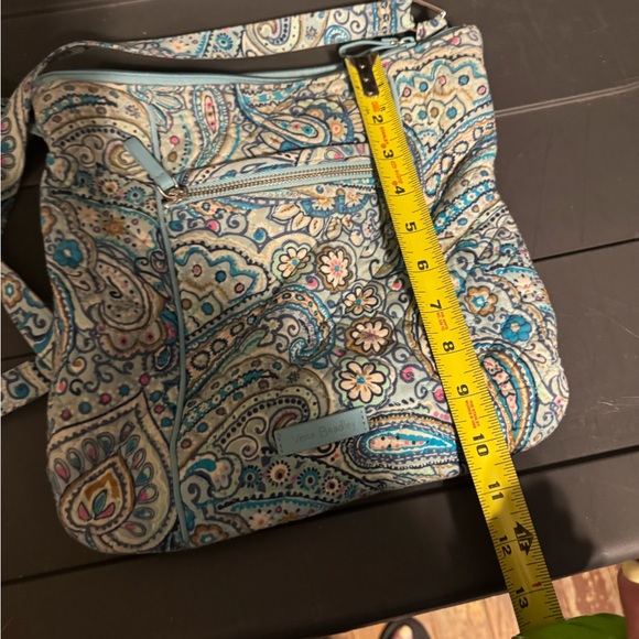 VERA BRADLEY BLUE DAISY DOT PAISLEY ICONIC HIPSTER CROSSBODY BAG - Picture 4 of 7